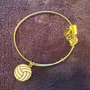 Alex and Ani Gold Volleyball Charm Bangle